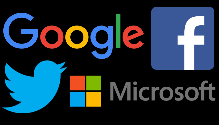 Google, Facebook, Twitter, Microsoft