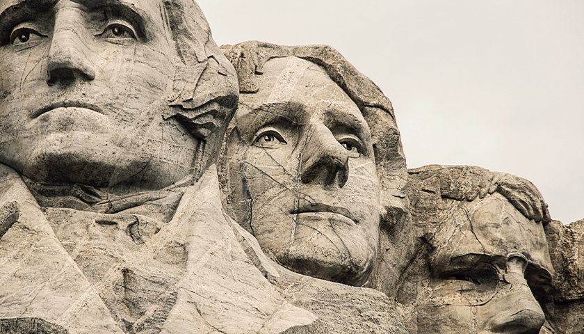 Close-up of Mt. Rushmore