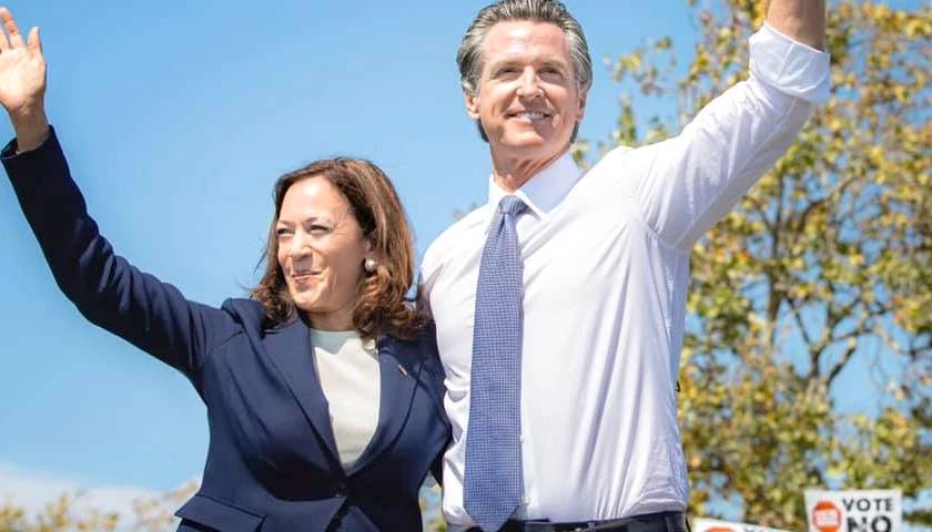 Kamala Harris and Gavin Newsome