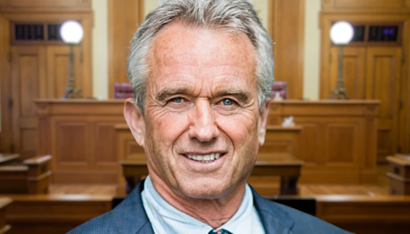 RFK Jr. in a courtroom (composite image)