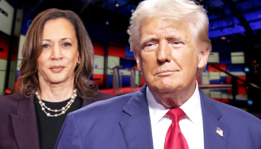 Donald Trump and Kamala Harris