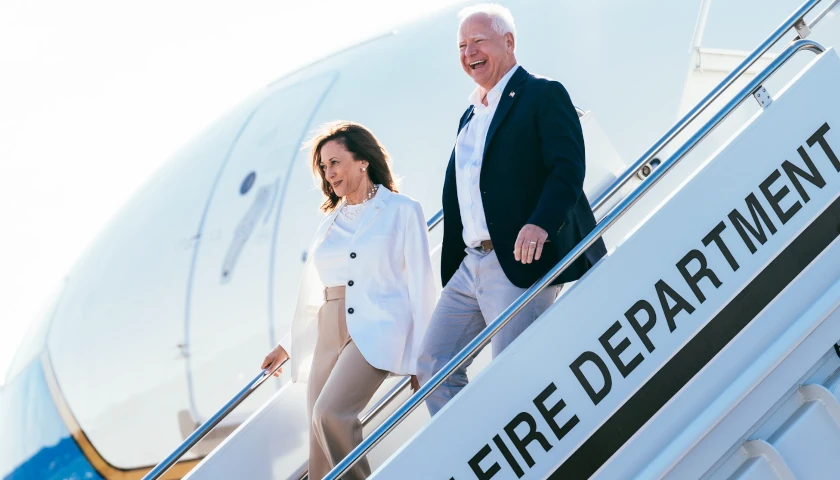 Tim Walz and Kamala Harris